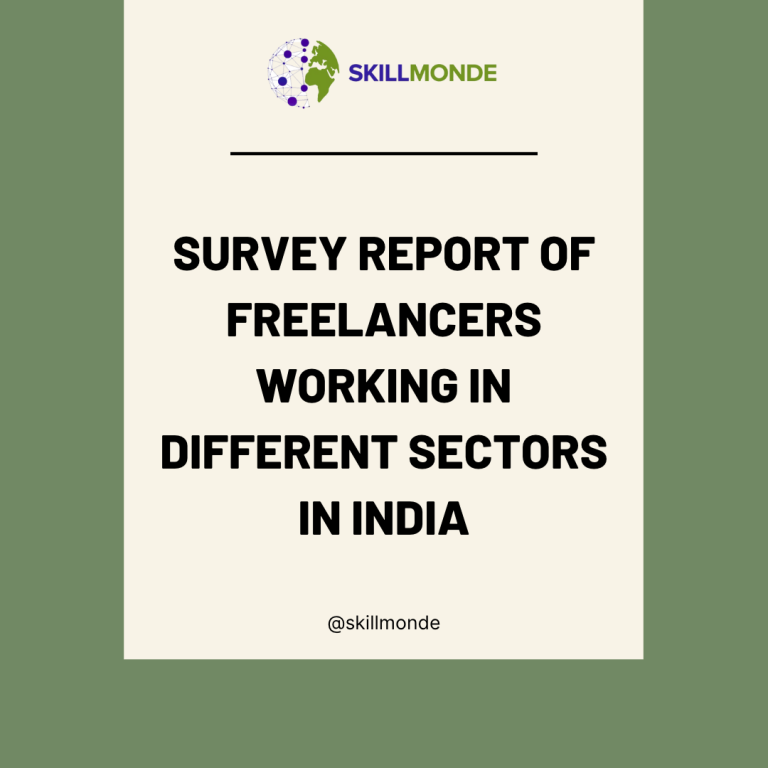 Survey Report of freelancers working in different sectors in India
