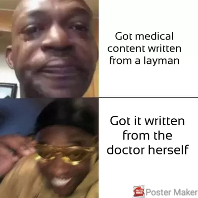 write medical articles and blogs.